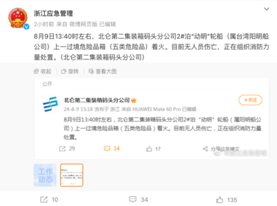 突发!集装箱爆炸!宁波港回应称“事发突然,码头属于下属公司”,最新通报:装载货物为五类危险品